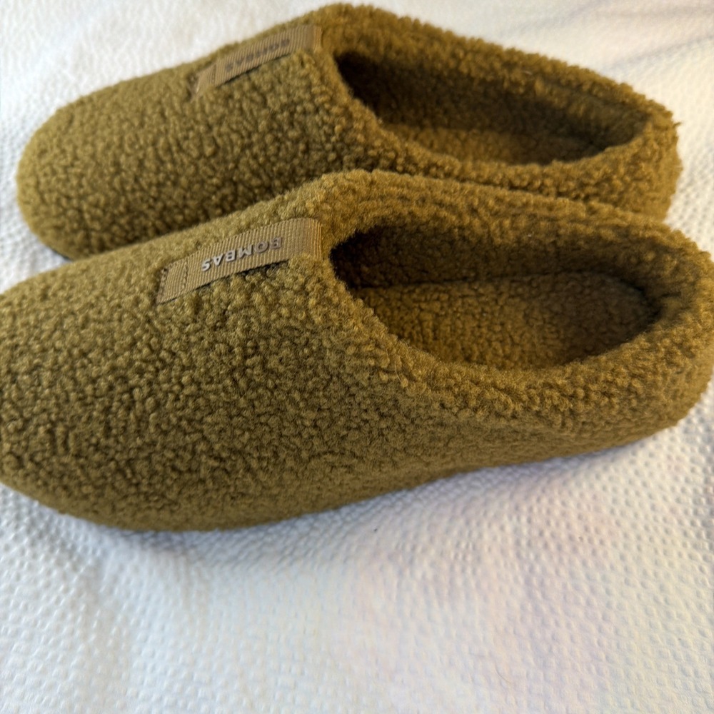 Bombas The Sunday Slipper Women's 9 Brown Faux Fur Lined Slip-On Cozy